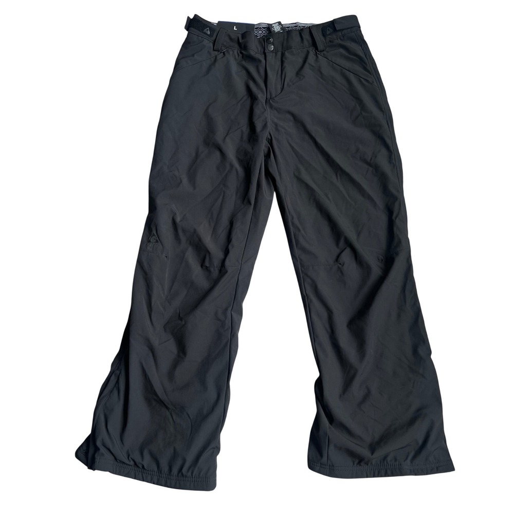 Gerry Snow Pants Womens Large Black Fleece Lined Insulated Winter Ski Hiking L